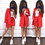 Жіночий стильний костюм: піджак і спідниця (розквітки), фото 6