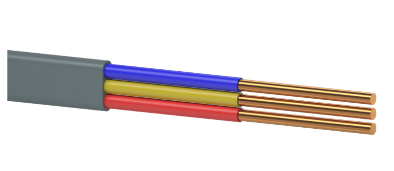 Кабель ВВП-1 3*4,0 Одескабель, мідний, для фіксованого монтажу, ПВХ, фото 1