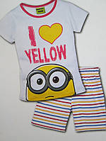 Детский комплект футболка и шорты Mиньон 110\116