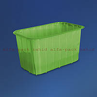 Упаковка для ягід, лоток для ягід, пінетка, лоток ПП-701, зелена (1000шт)