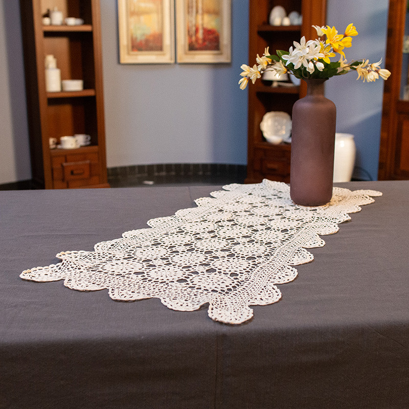 Раннер Villa Grazia Ажур бавовняний 40х75 см (4011-40x75EE), фото 1