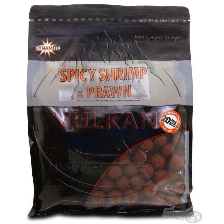 Тонучі бойли DYNAMITE BAITS Hi-Attract Spicy Shrimp & Prawn 20mm S / L 1kg