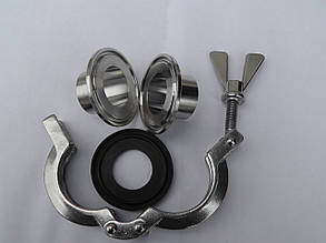 З'єднання Кламп Clamp сталь AISI 304 DN 125