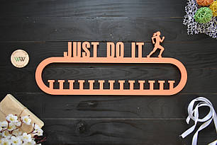 Медальниця, вішак для медалей "Just do it. Біг. Легка атлетика", з дерева