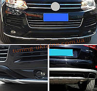 Передня і задня накладки V1 (2010-2015) на Volkswagen Touareg 2010+