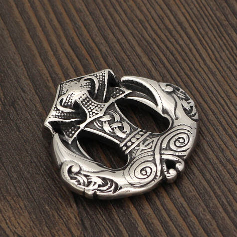 Кулон Молот Тора сталевий на ланцюжку AST48, фото 1