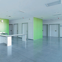 Медичні двері HPL розпашні з фенольної кромкою art. 1GPH Soleco (940х2140)