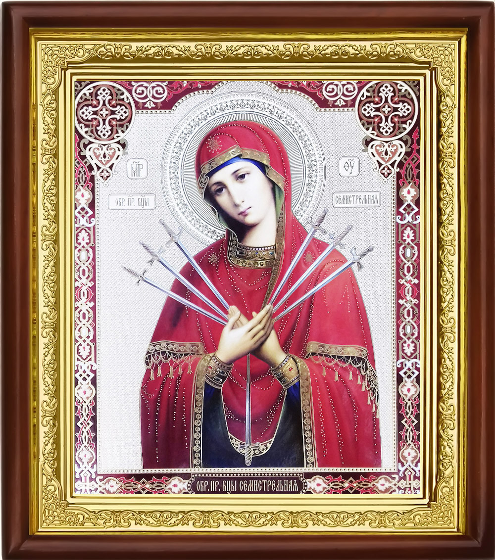 Купить Икона Семистрельной Божией Матери, цена 240 грн — Prom.ua (ID ...