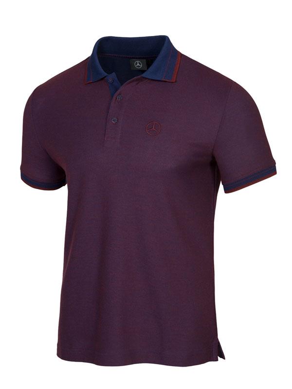 Чоловіча сорочка-поло Mercedes Men's Polo Shirt, Dark Red (B66958581)