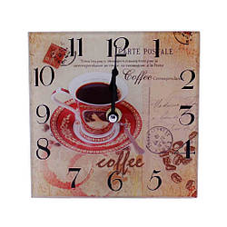 Годинник настільний Coffe квадратний скло OR-1032