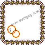 Хустинка весільна для нареченої в орнаменті, фото 3