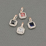 Срібний кулон з золотом "Магічний квадрат", фото 3