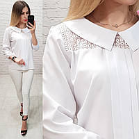 Блуза / блузка арт. 124 білий / білий