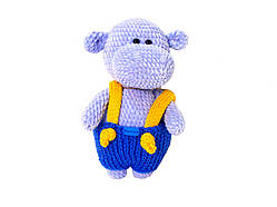 Іграшка ручної роботи Handmade бегемот, синій