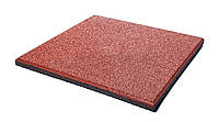 Резиновые плиты для детских площадок 500 х 500 х 30 мм, красные
