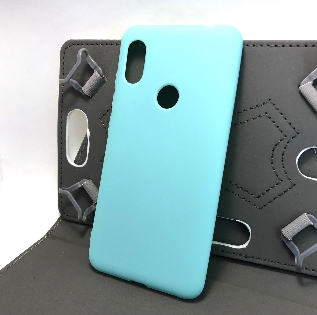 Чохол для Xiaomi Redmi Note 6, Note 6 Pro накладка силіконовий бампер бірюзовий