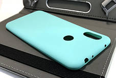 Чохол для Xiaomi Redmi Note 6, Note 6 Pro накладка силіконовий бампер бірюзовий, фото 2