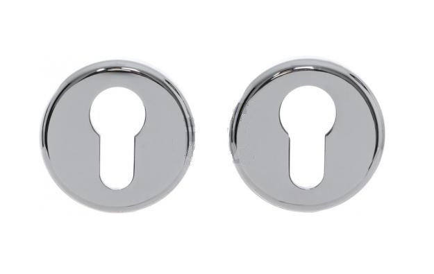 Дверна накладка (розетка) під циліндр Colombo CD 63 GB PZ CR Хром полірований, фото 1