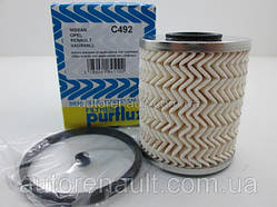 Паливний фільтр на Рено Майстер 2003-> 2.5 dCi/3.0 dCi — PURFLUX (Франція) C492