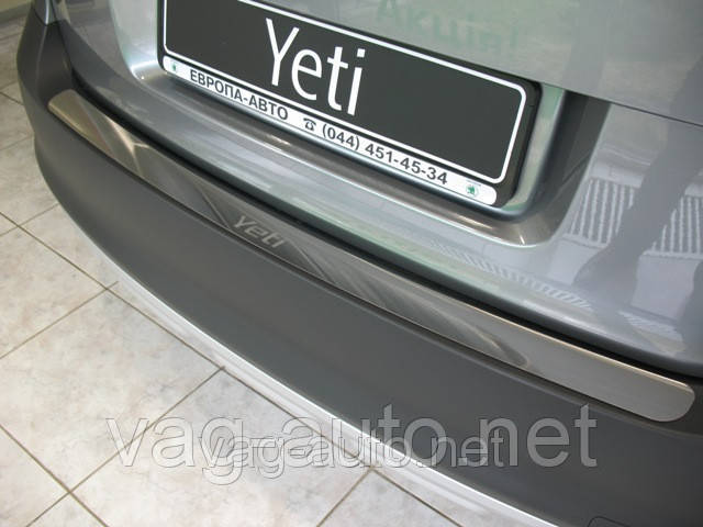 Захисна Накладка на задній бампер Yeti FL 2013р.в. з загином