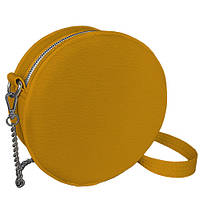 Жіноча кругла сумка Tablet жовта 18х7см (RS1_ZHL)