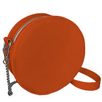 Жіноча кругла сумка Tablet морквяна 18х7см (RS1_MR)