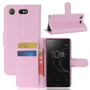 Чохол-книжка Litchie Wallet для Sony Xperia XZ1 Compact Світло-рожевий