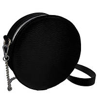 Жіноча кругла сумка Tablet чорна 18х7см (RS1_BL)