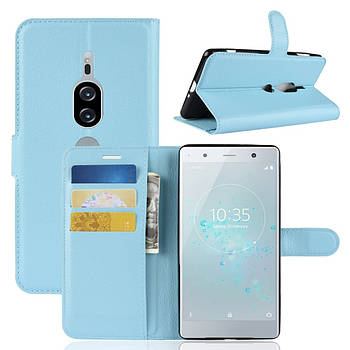 Чохол-книжка Litchie Wallet для Sony Xperia XZ2 Premium H8166 / H8116 Блакитний