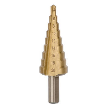 Ступеневе свердло для металу M2Prof 4-12mm