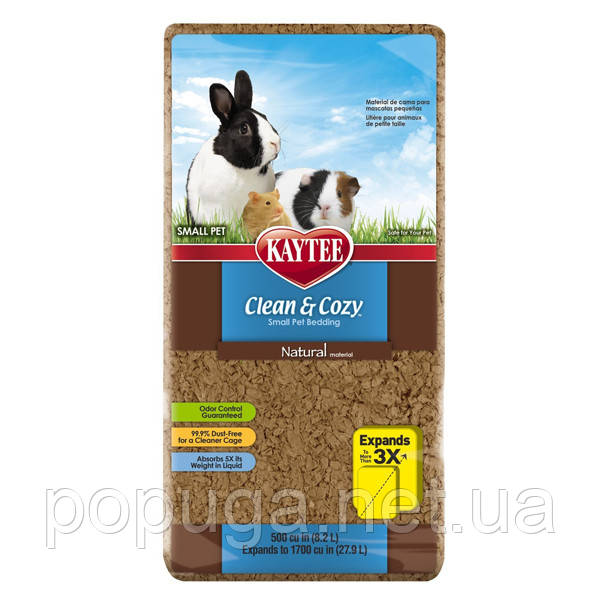 Kaytee Clean&Cozy Natural підстилка для гризунів, целюлоза, 8,2л, фото 1