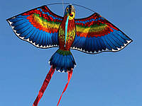 Игрушка воздушный змей Попугай  Синий