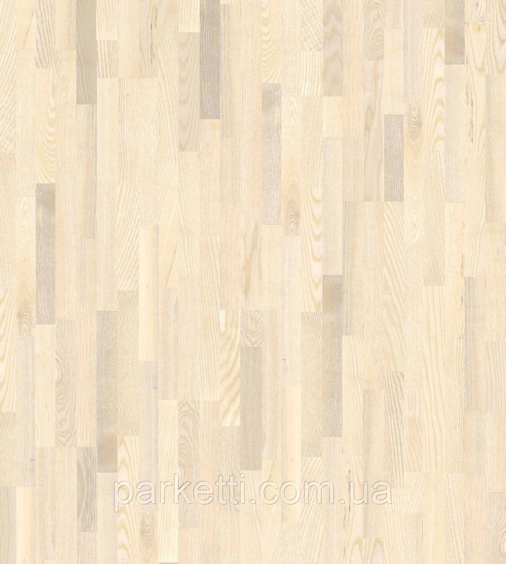Паркетная доска Grabo Ясень Натур белый Classic лак 3-пол (B-G) - фото 1 - id-p158297364