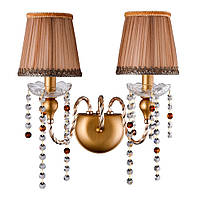 Бра CRYSTAL LUX ALEGRIA AP2 GOLD-BROWN