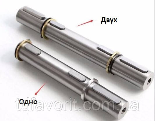  Вихідний двобічний вал черв'ячних редукторів серії NMRV 030, фото 1