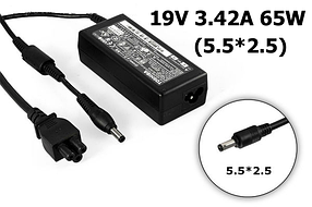 Блок живлення для ноутбука Toshiba 19V 3.42A 65W 5.5x2.5