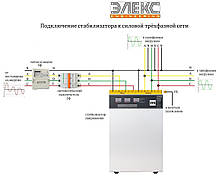 Стабілізатор напруги трифазний побутовий Елекс Ампер У 12-3-25 v2.0 (16,5 кВт), фото 3