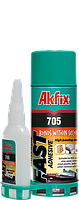 Клей з активатором для експрес-клеювання Akfix 705 400 мл/100 гр