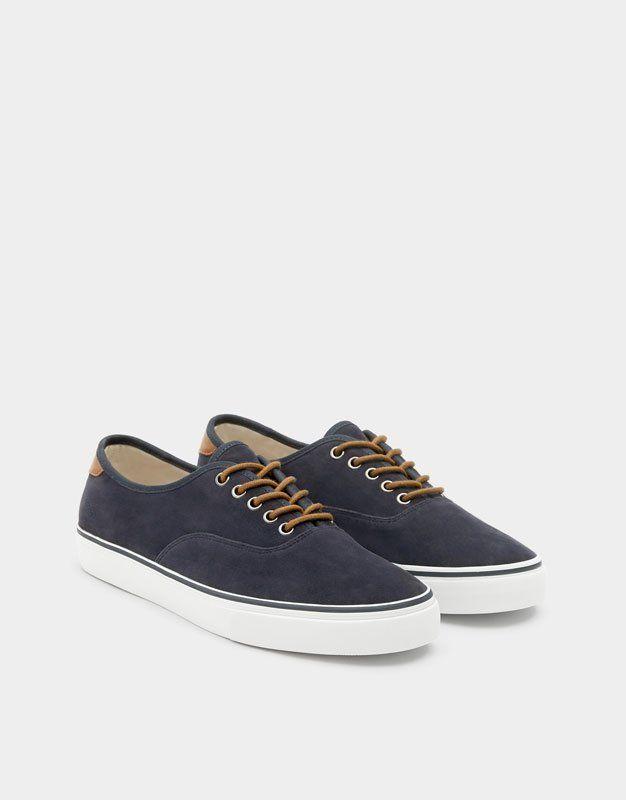 Кеди чоловічі Pull and Bear - Classic urban 7219/312 синього кольору