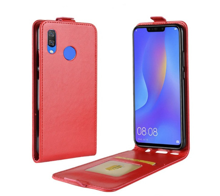 Чохол-книжка для Huawei P Smart Plus Фліп Червоний