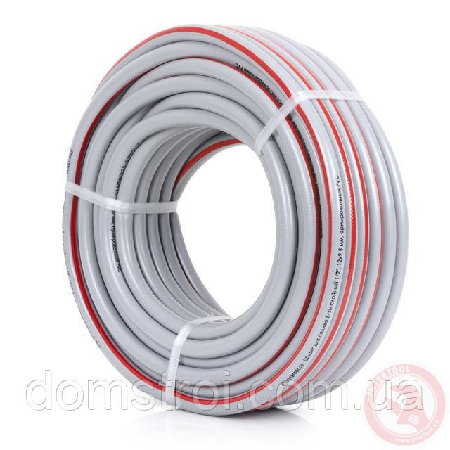 Шланг для поливання 5-шаровий 1/2", 30 м, армований PVC INTERTOOL GE-4133