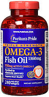 Puritan's Pride Omega-3 Fish Oil 1360 mg triple strength, 240 капсул