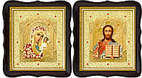 Иконы Венчальная пара Спасителя и Богородицы Казанской