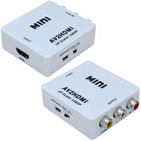 Конвертор AV в HDMI (3 гнездп RCA (IN) - гнездо HDMI (OUT))