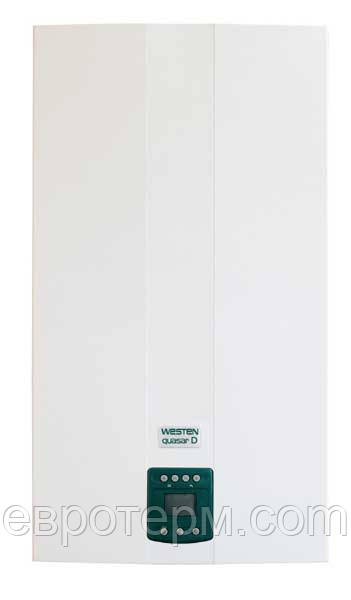 Газовий котел Westen Quasar D 24 С димохід, бітермічний теплообмінник