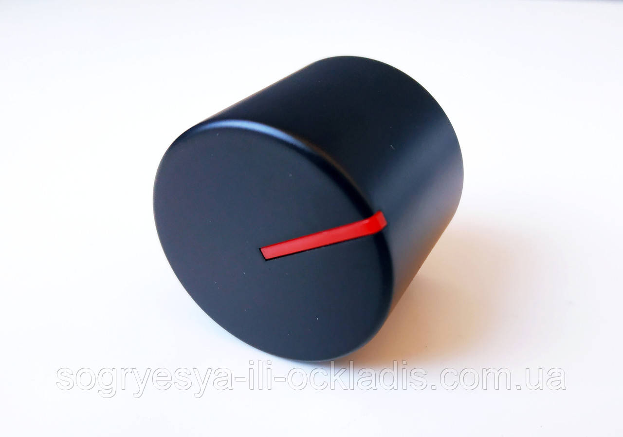Ручка регулювання на плиту d — 6 мм (метал, чорна) код товару: 7099