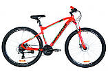 Гірський велосипед OPTIMABIKES AL F-1 DD 29 AM"(чорно-червоний з жовтим)18r, фото 3