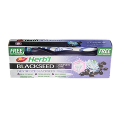 Аюрведична зубна паста Чорний кмин зі щіткою в подарунок Dabur Herb`l, 150 мл