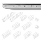 Заглушки портів для MacBook силіконові пилозахисні 12 шт., фото 7