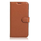 Чохол-книжка Litchie Wallet для Samsung A720 Galaxy A7 2017 Коричневий, фото 7